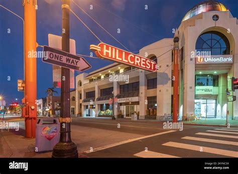 Hillcrest Marquee Sign San Diego California Stock Photo Alamy