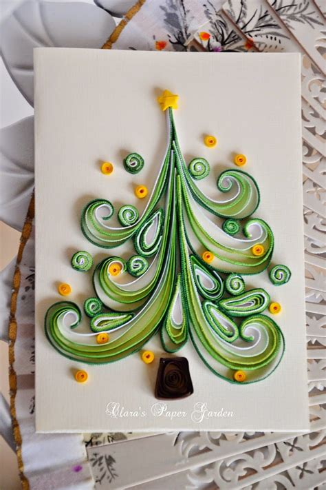 Clara S Paper Garden O Felicitare De Craciun Paper Quilling For