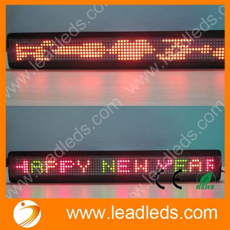 Multi-color programmable led scrolling sign