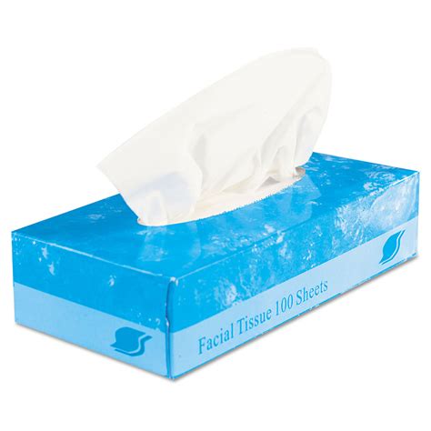 Boxed Facial Tissue, 2-Ply, White, 100 Sheets/Box, 30 Boxes/Carton ...