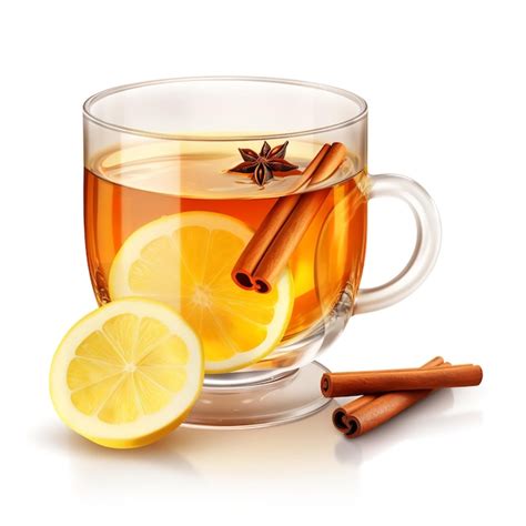 Tasty Hot Toddy Whiskey Isolated On White Background Premium AI Generated Image