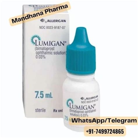 Lumigan Bimatoprost Opthalmic Solution For Eye Drop Packaging Type