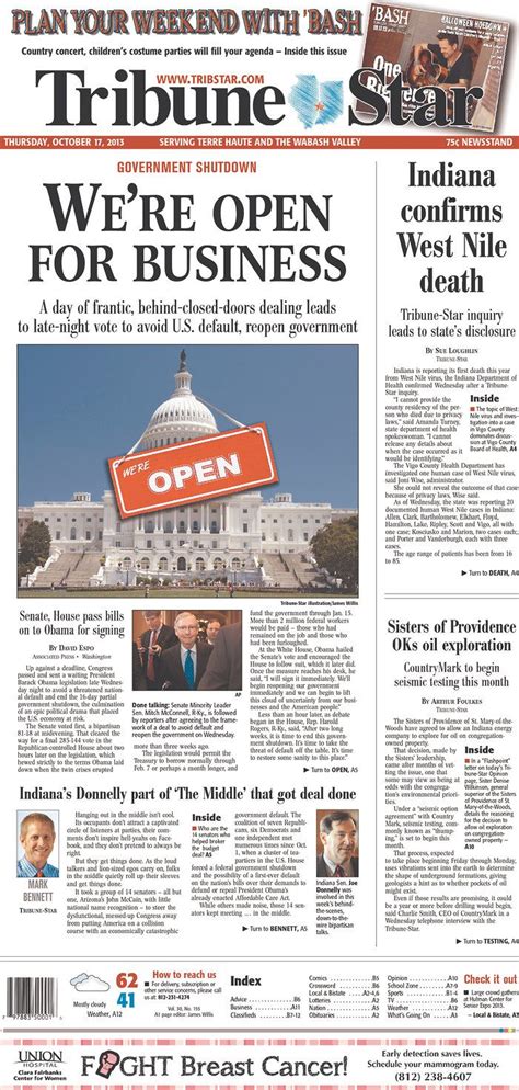 The Tribune Star Published In Terre Haute Indiana Usa Terre Haute