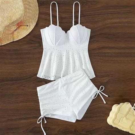 Axxd Women S Bikini Swimsuits Split Bikini Splitter Wirefree Bras Solid Swimsuit For Women