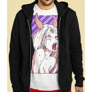Camisa Masculina Camiseta Manga Curta Geek Hentai Girl Ahegao Kaguya Shopee Brasil