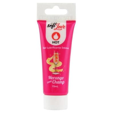 Lubrificante íntimo Comestível Hot 15ml Soft Love produtos sex shop Lubrificante Íntimo