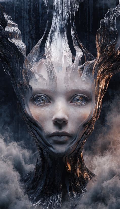 Free Ethereal Glowing Portrait Image Ethereal Portrait 3d