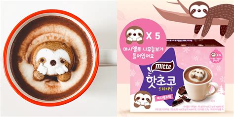 Mitte Hot Chocolate Pack Comes With An Adorable Sloth Marshmallow That Stays Afloat On Your