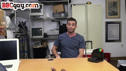 IR Amateur Bottom Hunk Anally Drilled In The Office By BBC