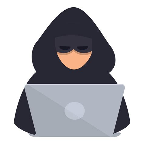hacker trabajo icono dibujos animados vector. ciber ataque 21449209