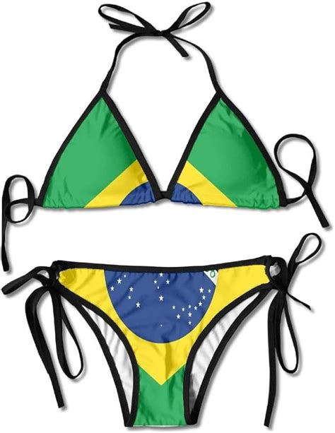 Bikini Bandera De Brasil Piscina Hawaii Mujeres Ropa De Playa Traje De Ba O Moda Traje De Ba O