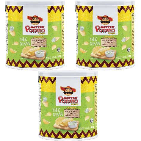 Чипсы Mister Potato Сметана и Лук 3 уп по 40гр - купить с доставкой по ...