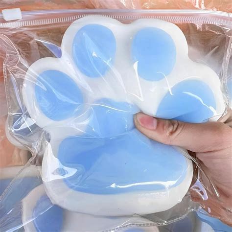 axinyijia taba squishy cat paws large paw squeeze toy  cm cat paw