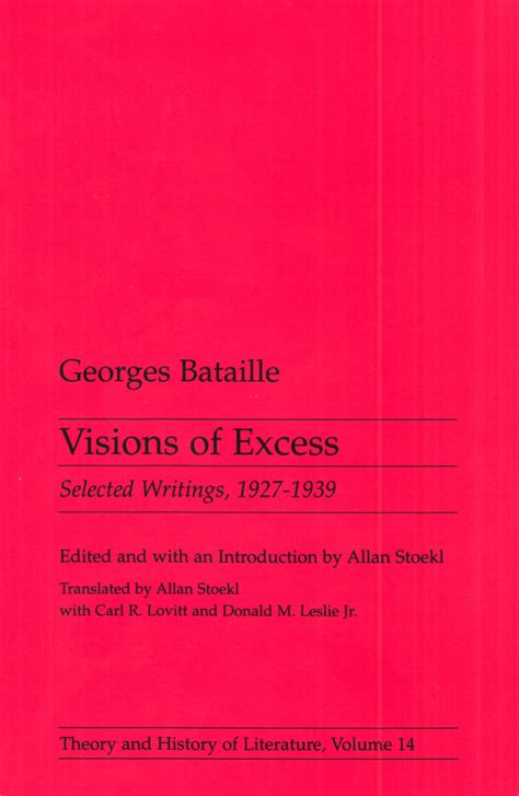 Bataille Visions Of Excess