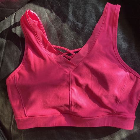 Avia Hot Pink Sports Bra Cross Cross Back Depop