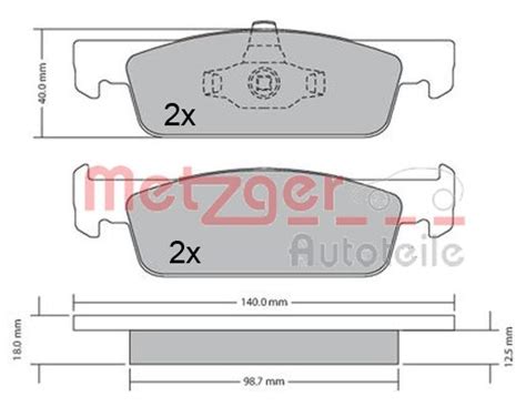 Set Placute Frana Dacia Logan Ii Tce Benzina Cai