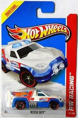 駿河屋 RESCUE DUTY ホワイトブルー Hot WHeeLS HW RACING X A ホットウィールhotwheels