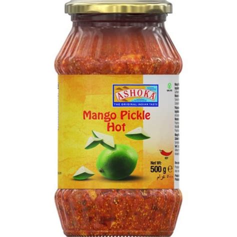 Ashoka Mango Pickle Hot 500 G Buy Now With Express International Delivery GoSupps