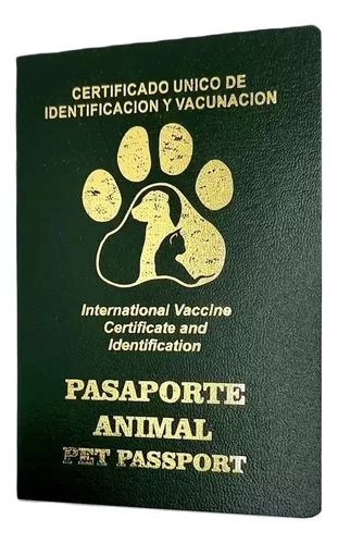 Cartilla De Vacunaci N Para Perros Y Gatos Pasaporte Meses Sin Inter S