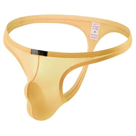 Men Thong Bikini String Quick Dry Transparent Jockstrap U Convex Gay Panties Thin Breathable Ice