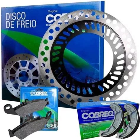 Disco De Freio Dianteiro Xr Tornado 250 Pastilha Lona Cobreq