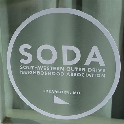 Soda Dearborn Soda Logo Stickers
