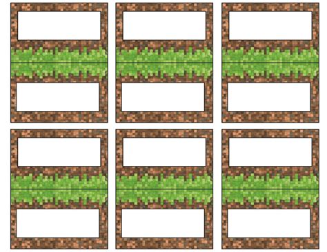 Minecraft Food Tent Labels Artofit