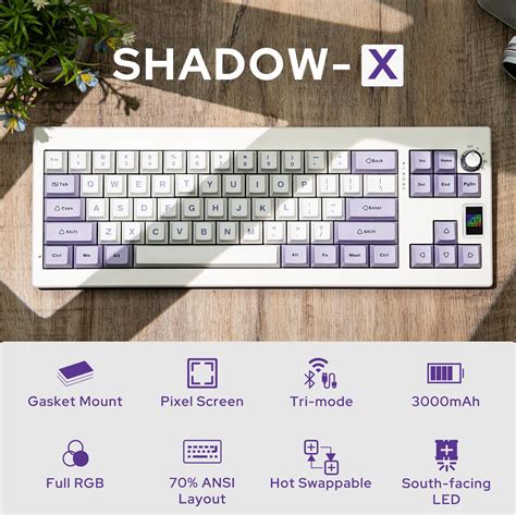 Mua Epomaker Shadow X Gasket Mechanical Keyboard Hot Swap Compatible Ghz Bluetooth Usb C
