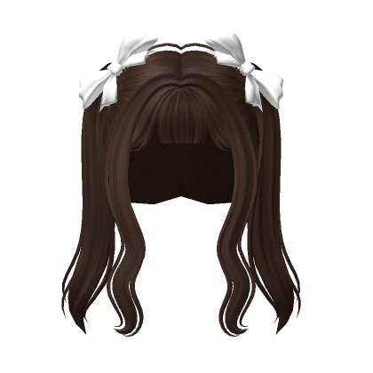 Kawaii Bow Pigtails Brown S Code Price Rblxtrade