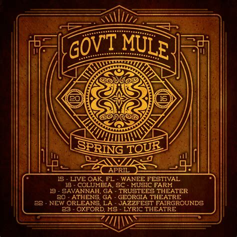 Gov T Mule Tour Pictures Gates Kizzee