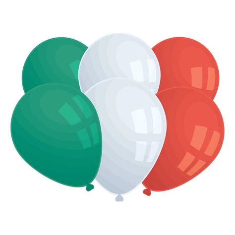 mexican flag colors in balloons 10848580 Vector Art at Vecteezy