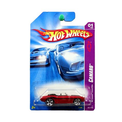 Hot Wheels 69 Camaro Convertible Red Hm4 Shopee Malaysia