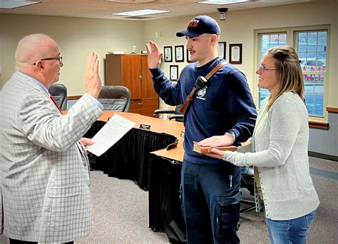 New Firefighter Oath Of Office Defiance Oh
