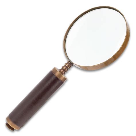 Antique Magnifying Glass With Leather Case High