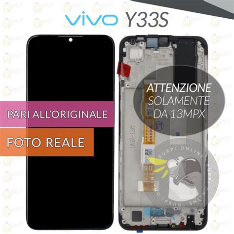 DISPLAY VIVO Y33S 5G V2109 13MPX SCHERMO LCD VETRO TOUCH SCREEN FRAME