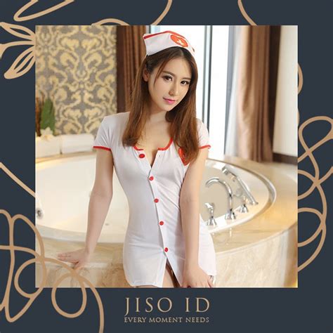 Jual Lingerie Suster Klinik Kostum Seragam Perawat Wanita Cosplay Sexy Nurse Baju Dokter