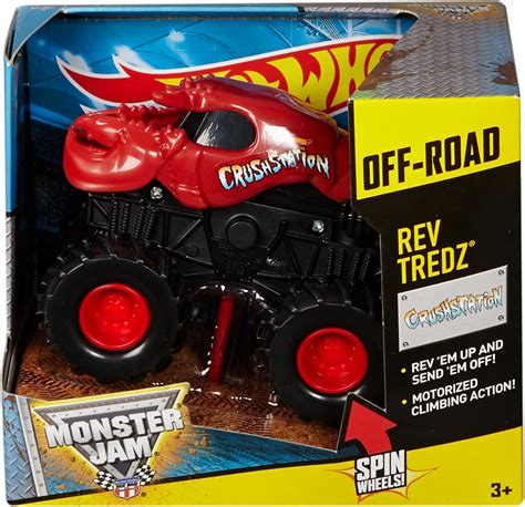 Hot Wheels Monster Jam Rev Tredz Crushstation Truck Amazon Co Uk Toys Games