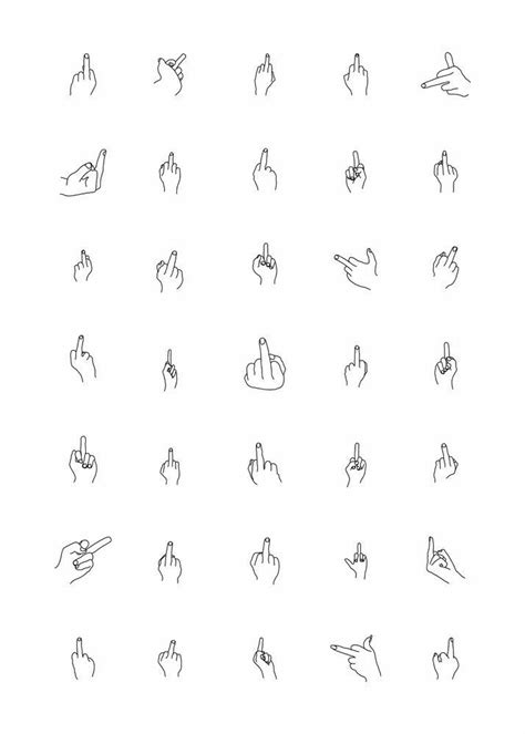 Buy Middle Finger Svg Bundle Finger Svg Fuck You Svg Fuck Off Svg Hand Sign Svg Middle Finger