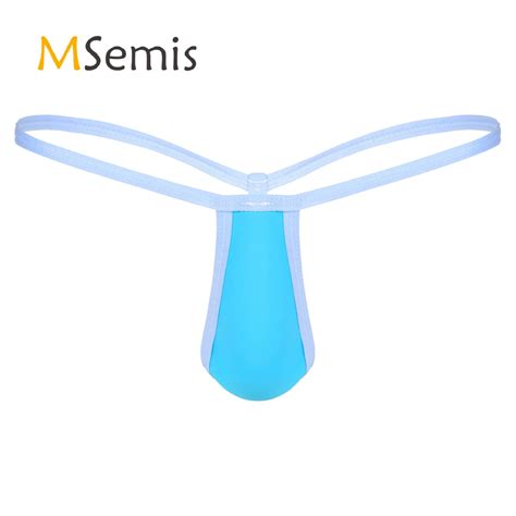 Mens Lingerie Bulge Pouch Thong Mini Underwear Underpants T Back Thongs Panties Low Rise G