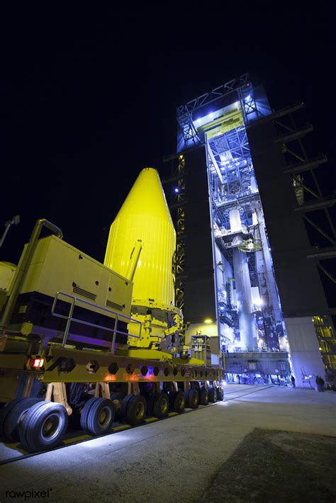 The Payload Fairing Containing The Orbital Atk Cygnus Pressurized Cargo