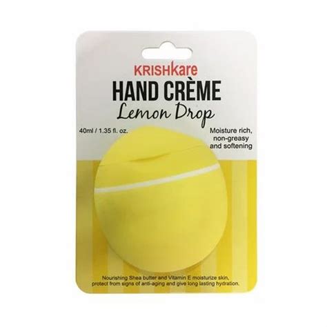 Softness Krishkare Lemon Hand Cream For Hands Packaging Size 40 Ml