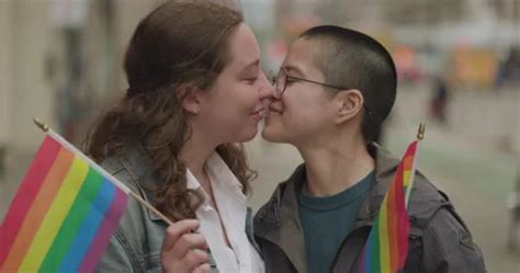 LGBTQ LGBT Lesbian Same Sex Couple On Ci Stock Video Pond5