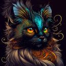 chica beautiful tortoise shell cat poster art zazzle