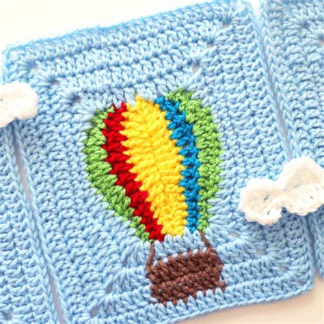 Crochet Hot Air Balloon Granny Blanket A Free Pattern