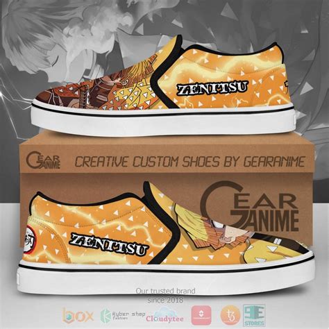 Hot Zenitsu Canvas Demon Slayer Anime Slip On Sneaker Boxbox Branding Luxury T Shirts Online