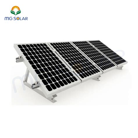 Solar Racking Flat Roof Mount Panel Aluminum Triangle Bracket Mounting