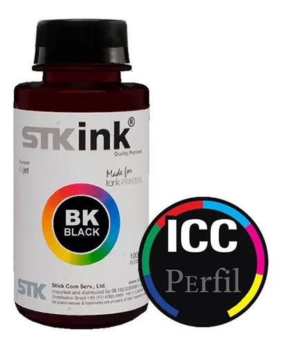 Tinta Sublim Tica Stkink Digital Perfil Icc X Ml Preto