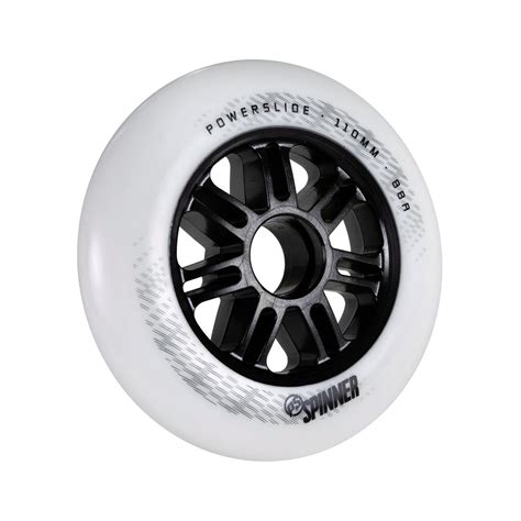 Колеса для роликовых коньков Powerslide Spinner 110mm/88A White (6 шт ...