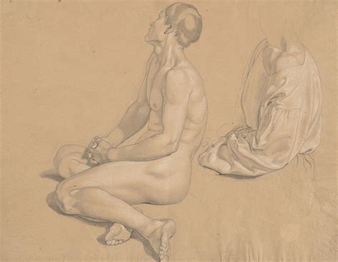 A Seated Man Nude And Then Clothed Artvee