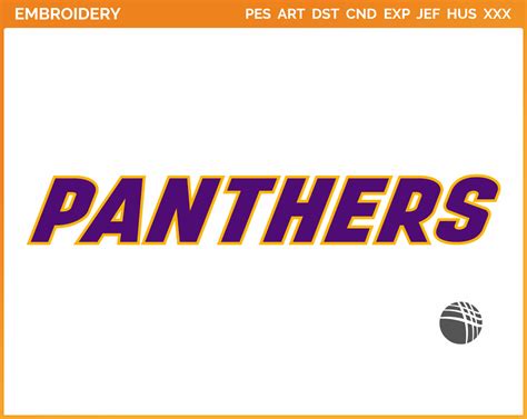 Northern Iowa Panthers - Wordmark Logo (2021) - College Sports Embroidery Logo in 4 sizes & 8 ...